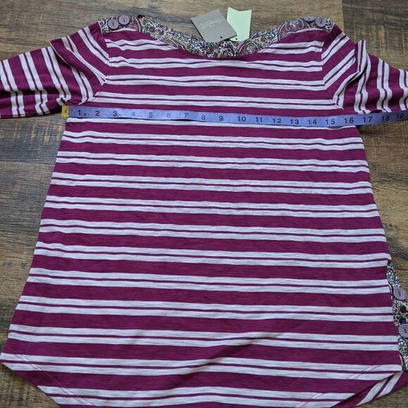 Anthropologie Postmark stripe long sleeve shirt - Picture 4 of 11